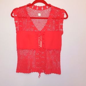 Future Paradise knitted sleeveless blouse